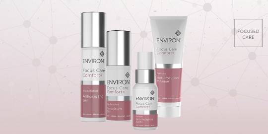 Gamme Focus Care Comfort Environ – Apaisement et hydratation pour peaux sensibles